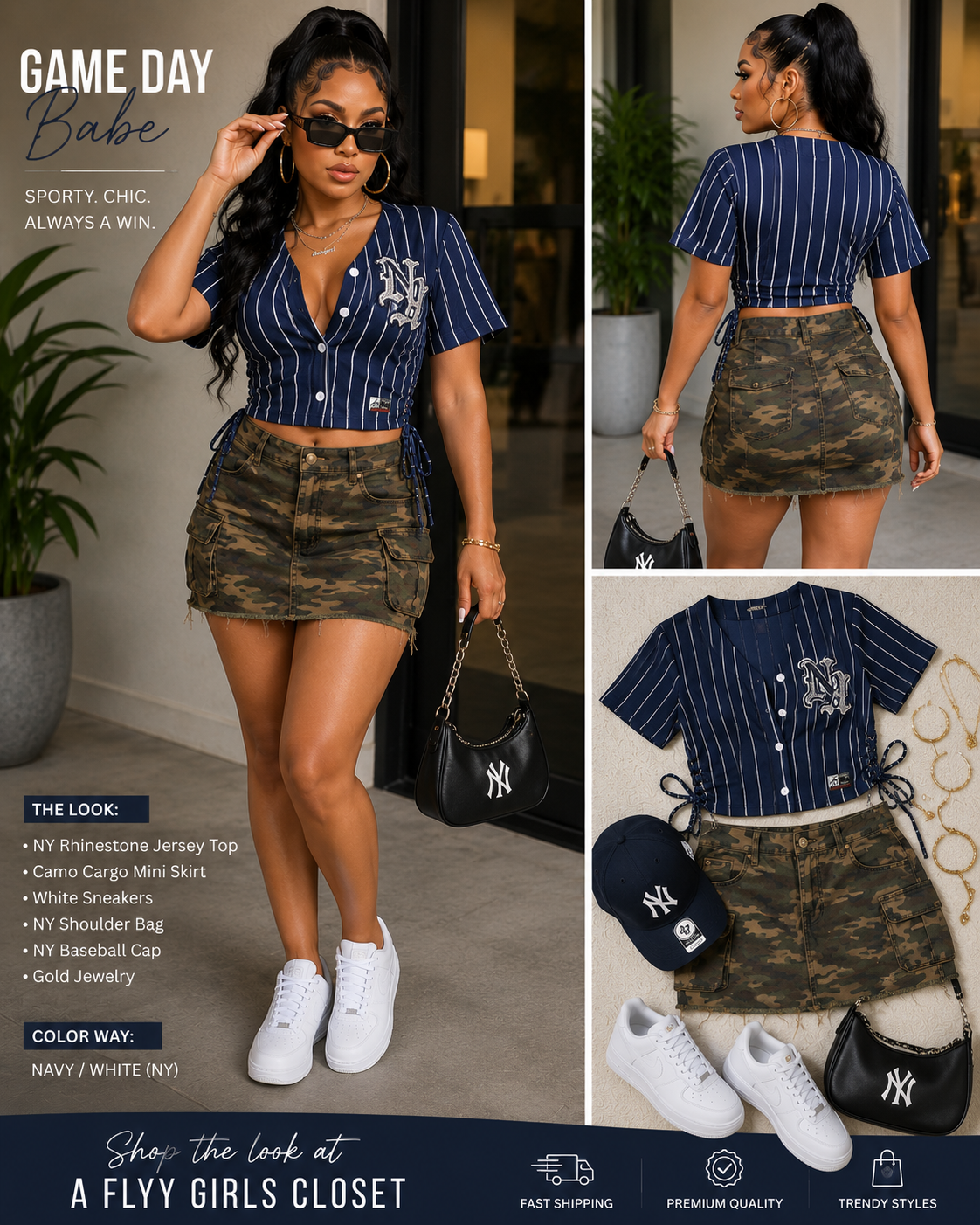 “Diamond League” Rhinestone Baseball Jersey Top