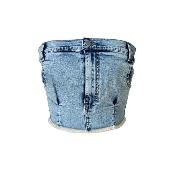 “Denim” Tube Top