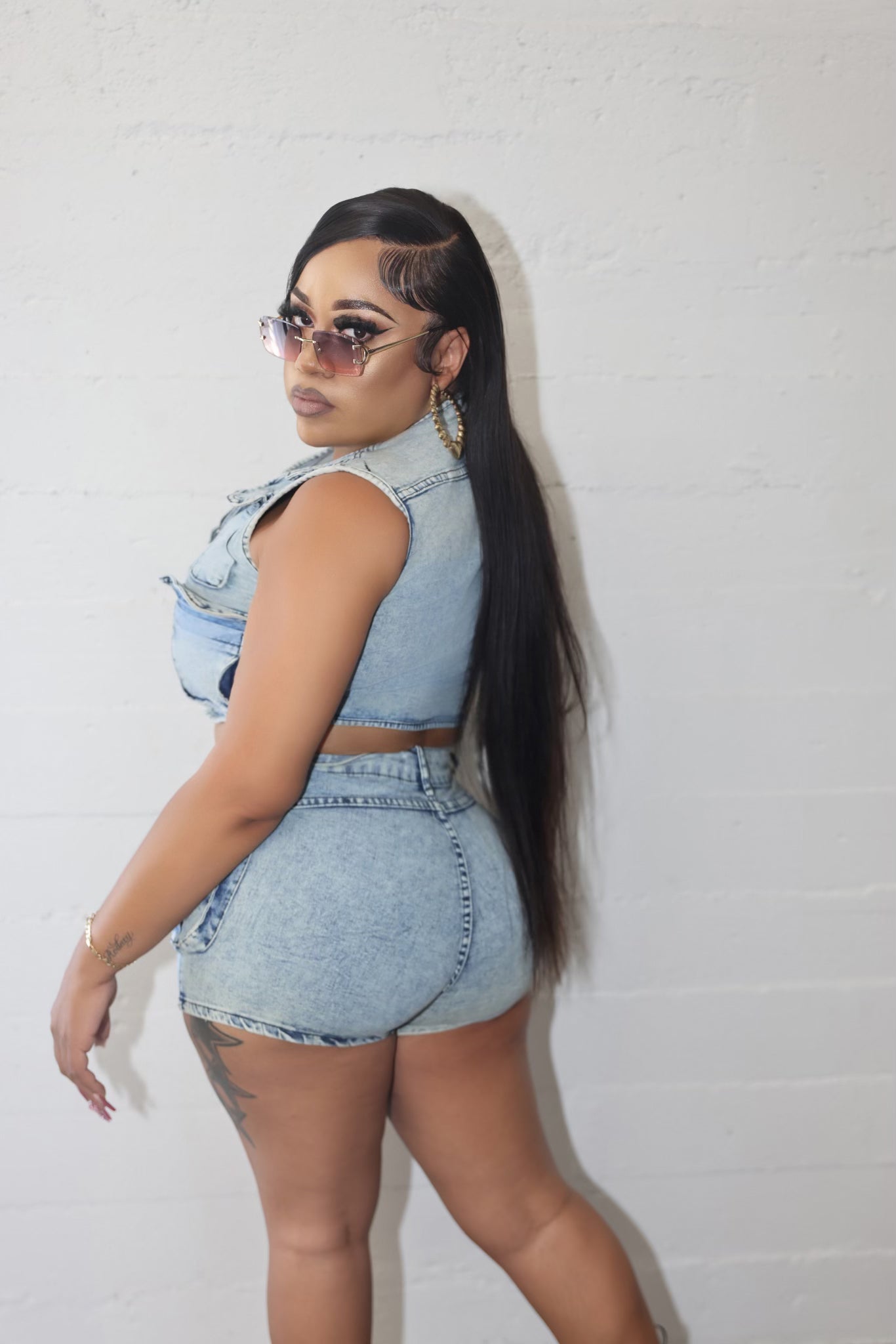 “Denim Girl” Short Set