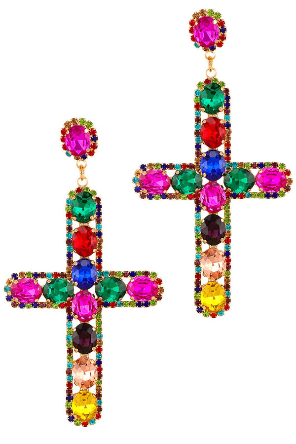“Holy Glitz” Statement Earrings