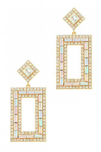 “Gilded Glam” Drop Earrings