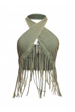 “Wild West Wrap” Fringe Top
