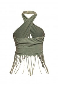 “Wild West Wrap” Fringe Top