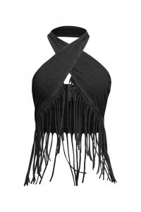 “Wild West Wrap” Fringe Top