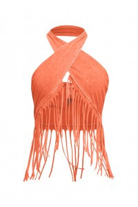 “Wild West Wrap” Fringe Top