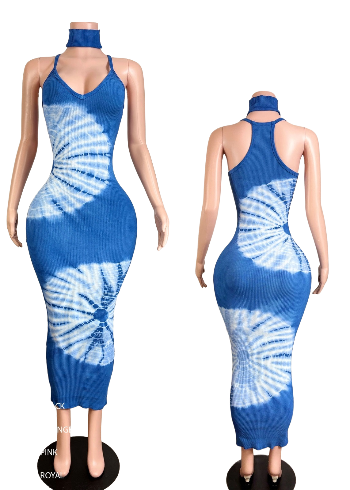 “Spiral Seduction” Maxi Dress