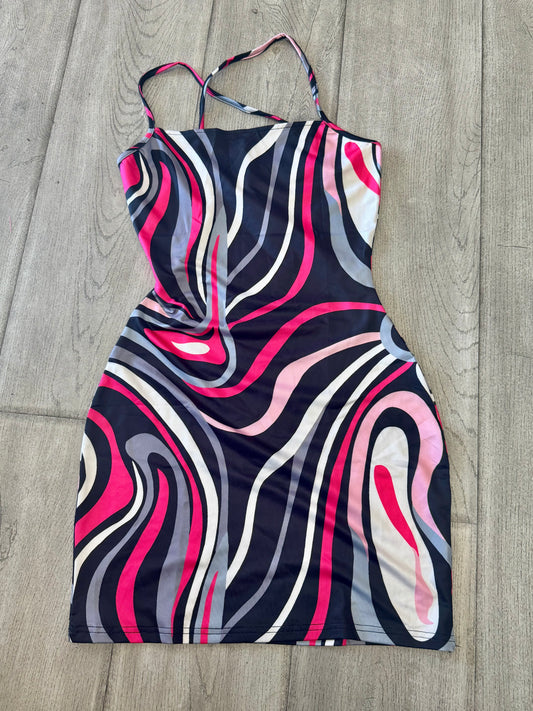 “Hypnotic Nights” Mini Dress