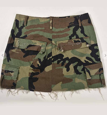 "Major" Camo Mini Skirt