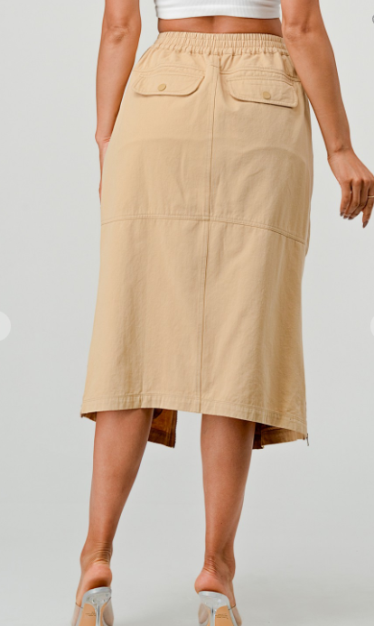 "At Attention" Cargo Skirt