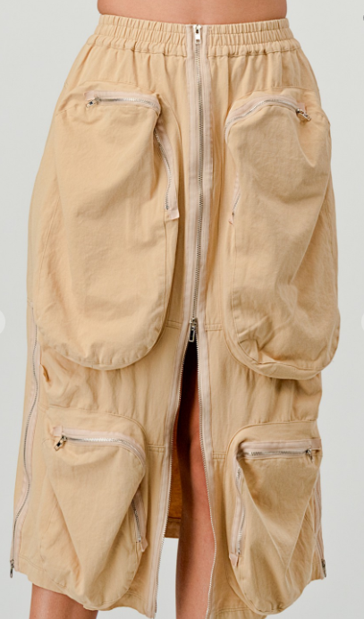 "At Attention" Cargo Skirt