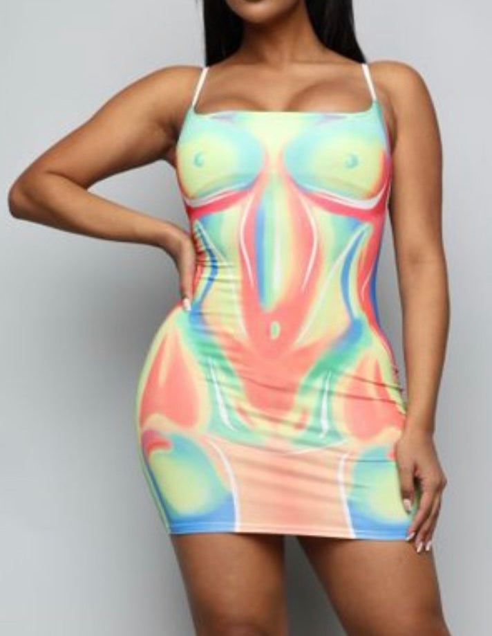 “Body Print” Dress