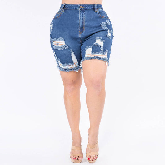 "Hot Girl" Denim Shorts