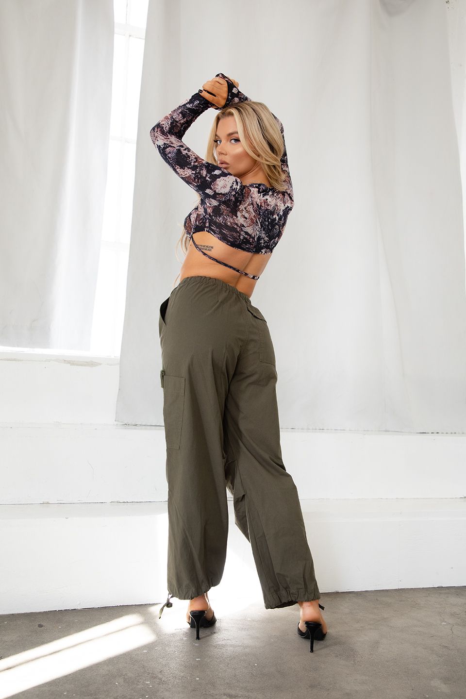 "Surplus" Twill Parachute Pants